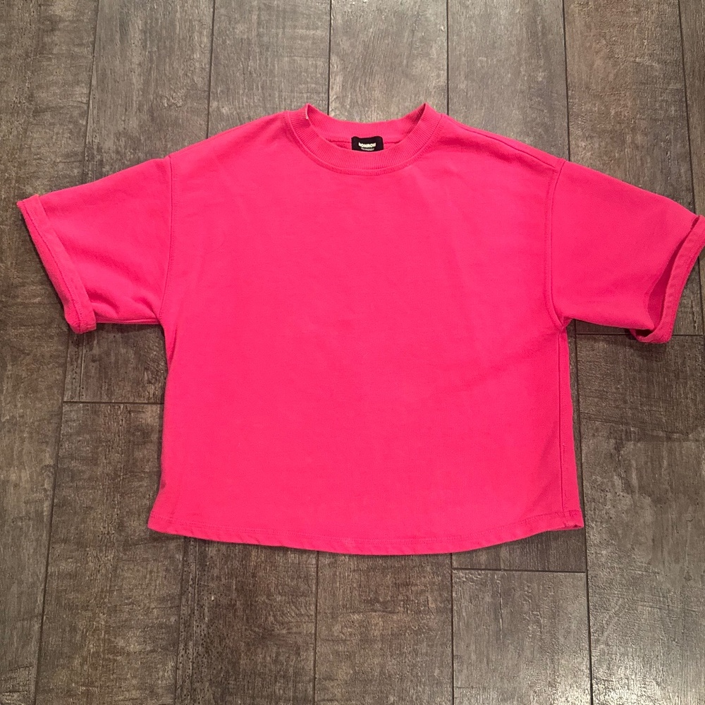 Monrow Eco Friendly organic cotton pink shirt